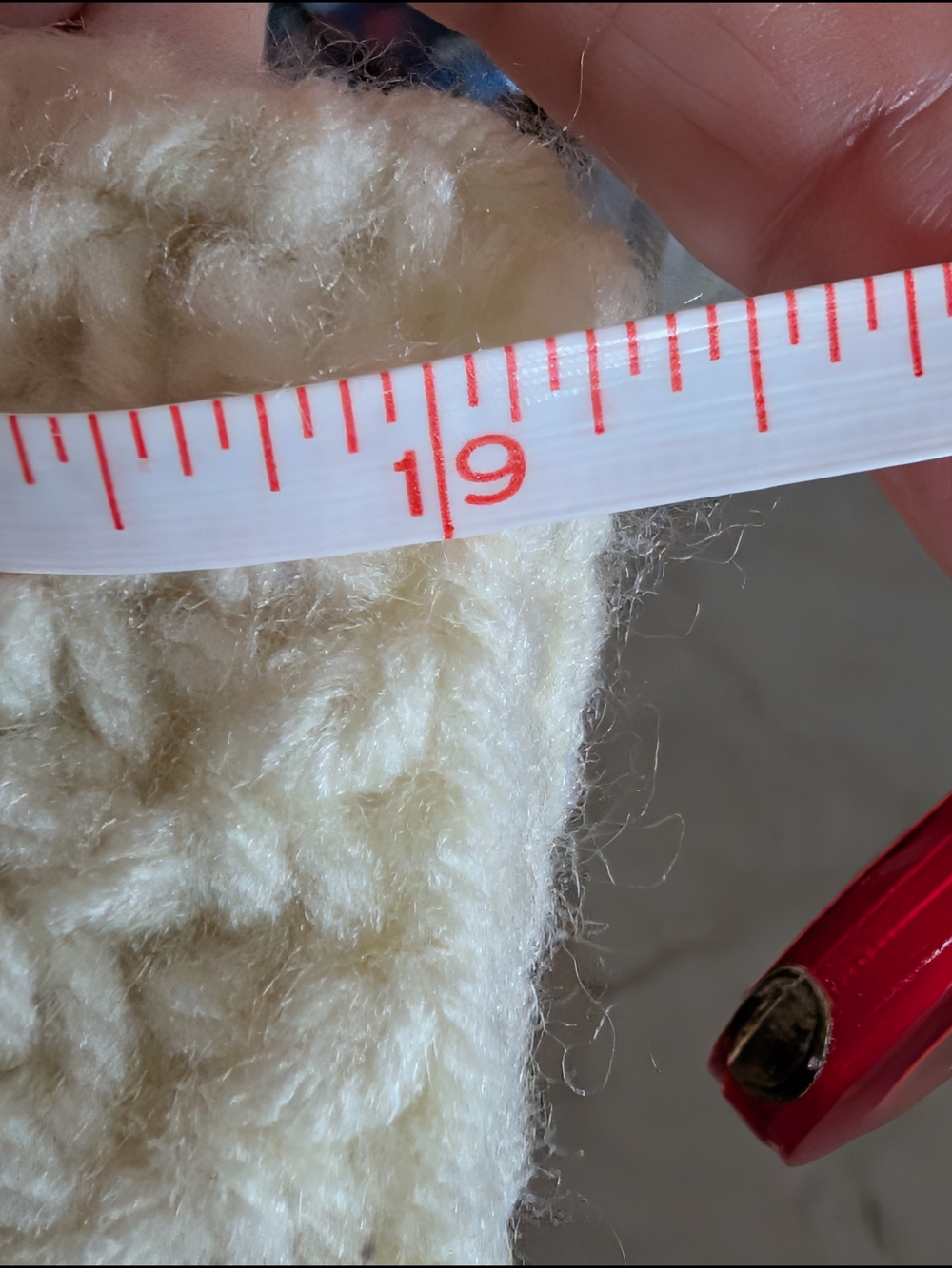 Boho Crochet Long Cardigan Sweater in Cream with Multicolor Squares - Picture 5 of 5